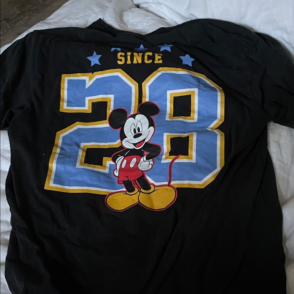 Disney Black Mickey Mouse Midi Skirt